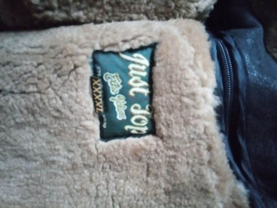 Чоловіча куртка шкіряна зимова