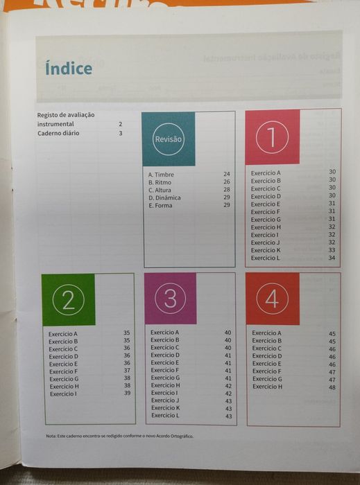 Livro de e. musical, caderno atividades, testes e registos de avaliaçã