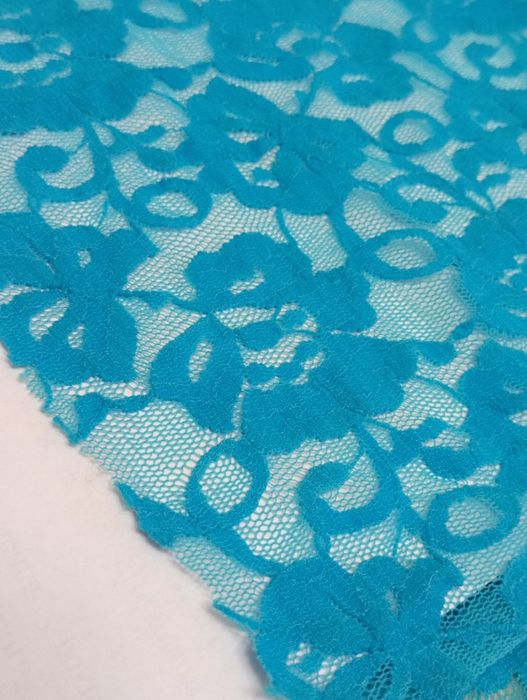 Отрез гепюр бирюзовый стрейч ткань 1,5*1,6м