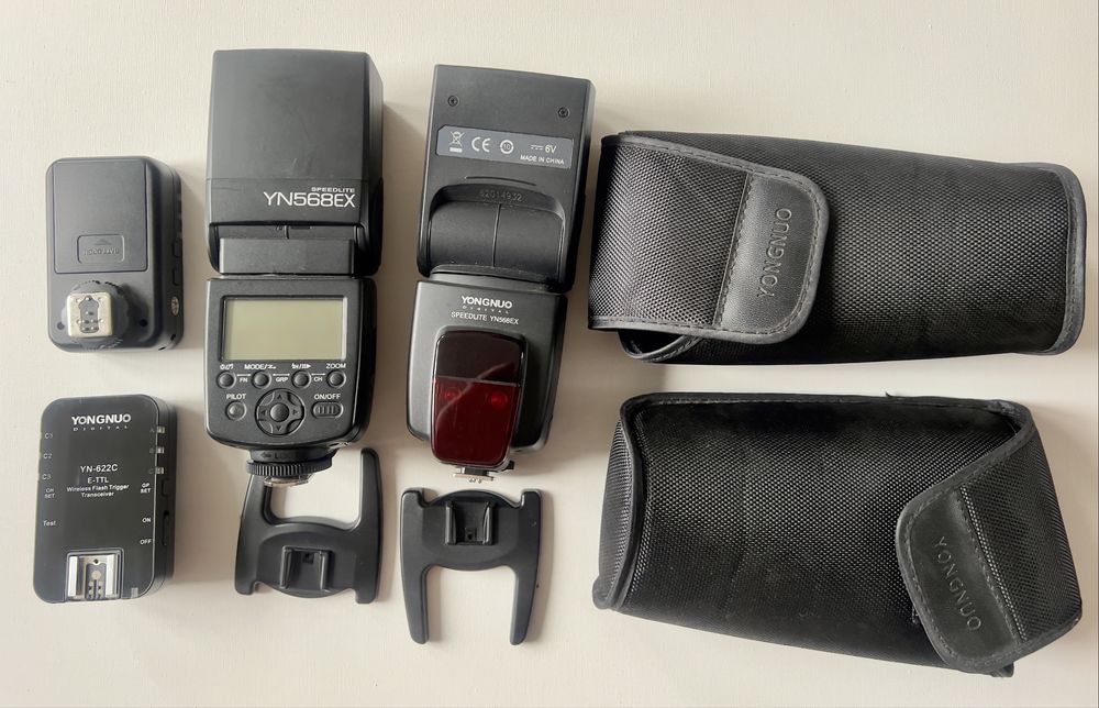 Спалахи Yongnuo YN568EX + Синхронізатори Yongnuo YN622C