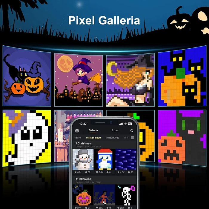 Divoom pixoo pixel ramka led rgb 16x16