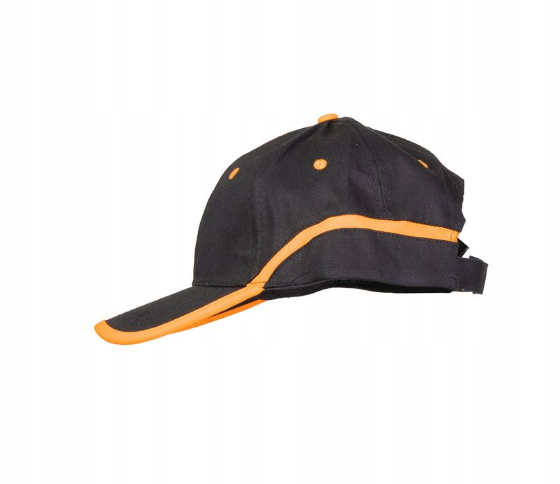 Czapka Z Daszkiem Polstar Bhp Czarno Pomarańczowa