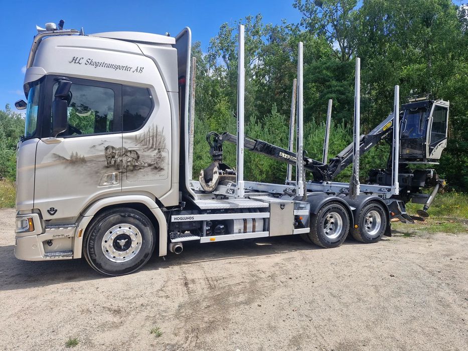 Scania R650  Scania R650  2019 Epsilon m12 9.6m m drewna lasu 6x4