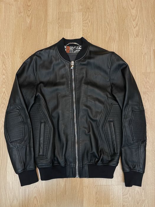 Бомбер шкіряний PHILIPP PLEIN | size M-L | original ‼️