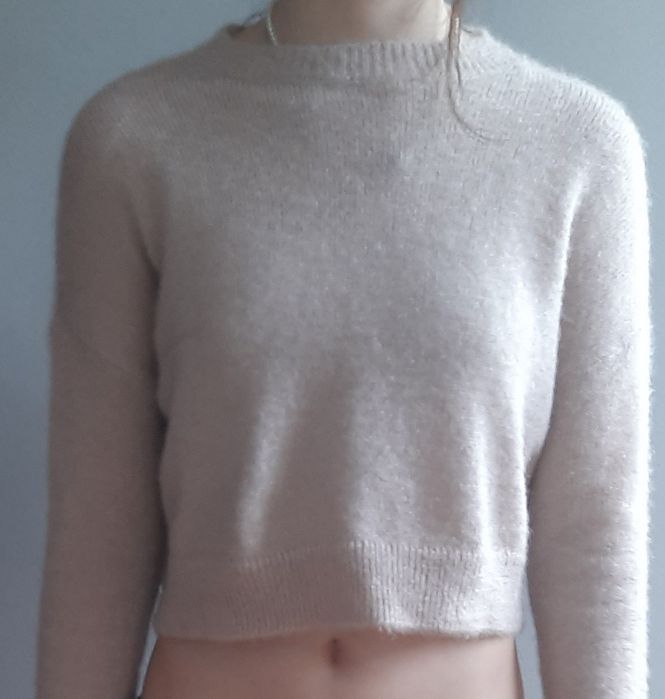 Sweter beżowy Sinsay