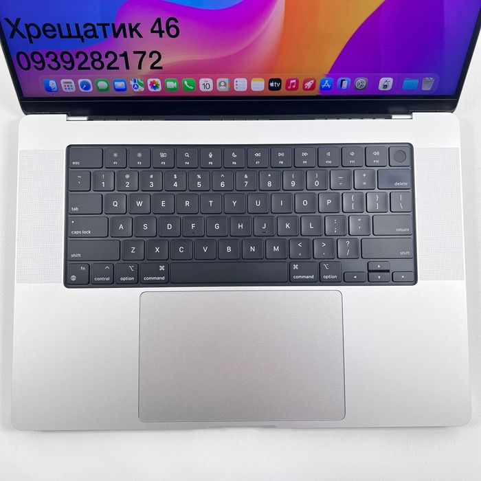 MacBook Pro 16 2021 M1 Max 64GB RAM 1TB SSD Silver Гарантія Магазин