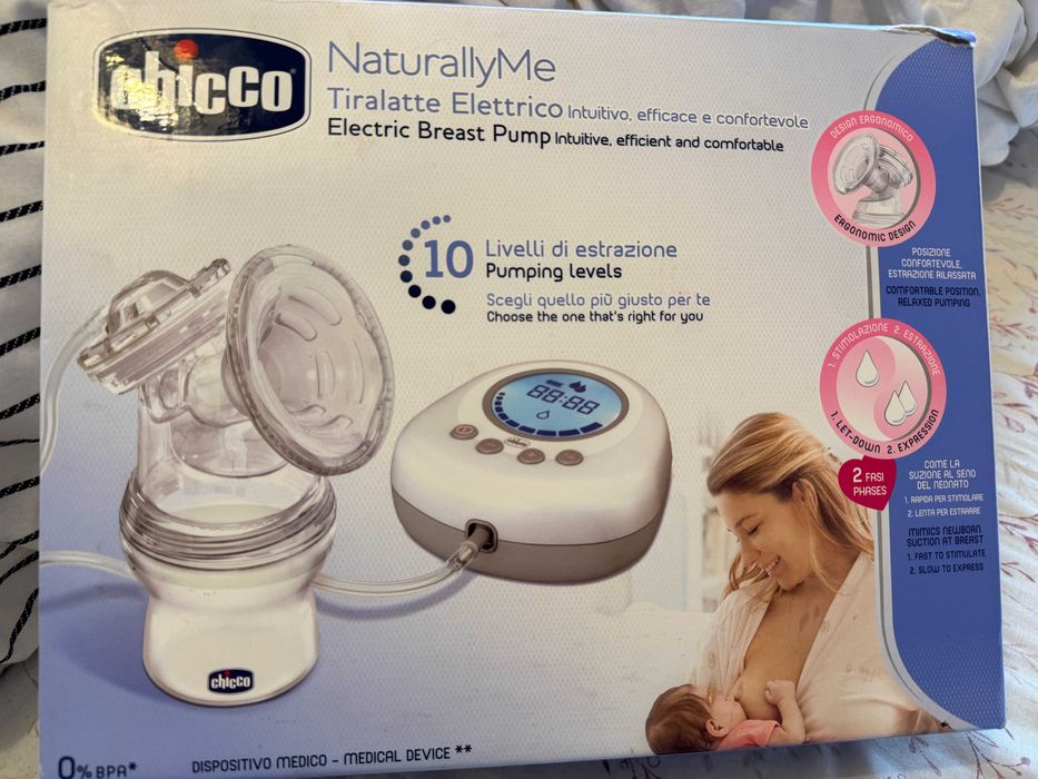 Tiraleite elétrico Chicco NaturallyMe – funcional + caixa