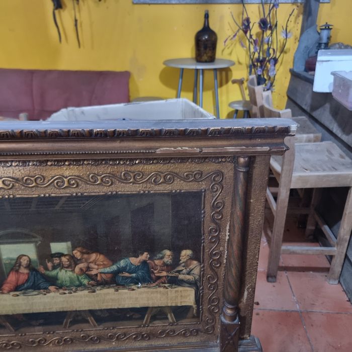Quadro antigo ultima ceia