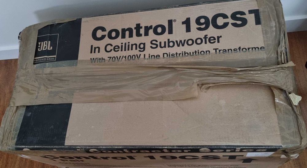 6 colunas JBL 24CT micro +2 subwoofers JBL 19CST; NOVOS; encastre teto