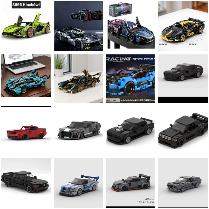 TANIE Klocki zabawki maskotki auta samochód breloki prezent na święta bluey bing mario Batman minecraft