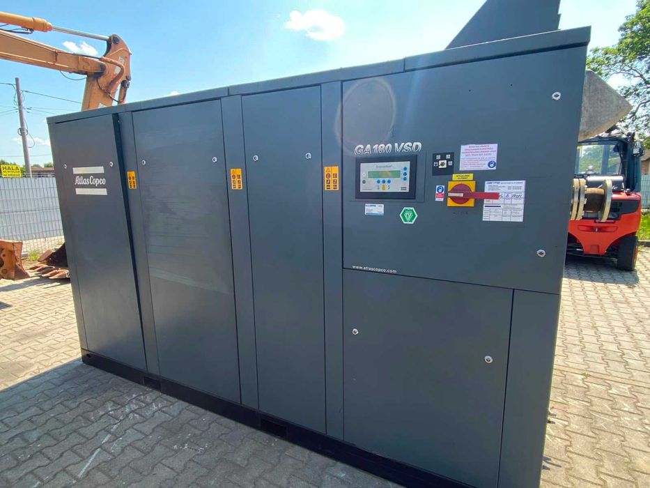 Sprężarka śrubowa,kompresor Atlas Copco GA180VSD,181KW,S016931
