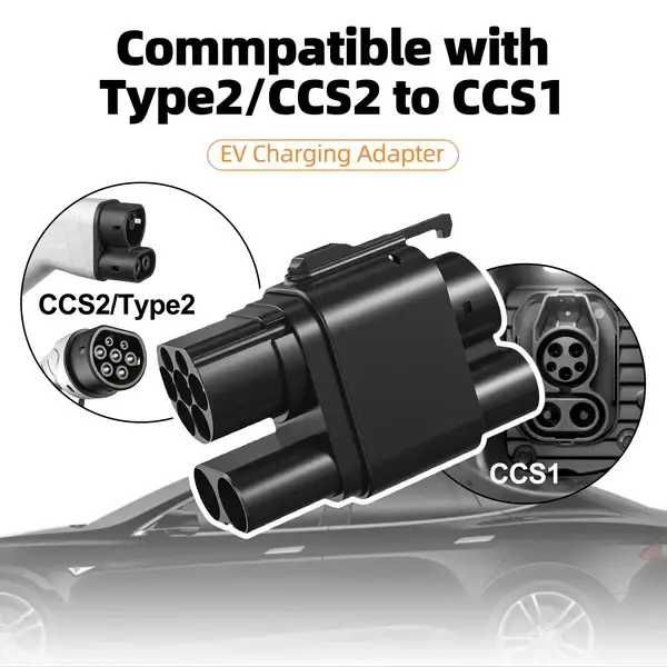 Адаптер feyree CCS2 - CCS1 для електромобілів (до 250 кВт)