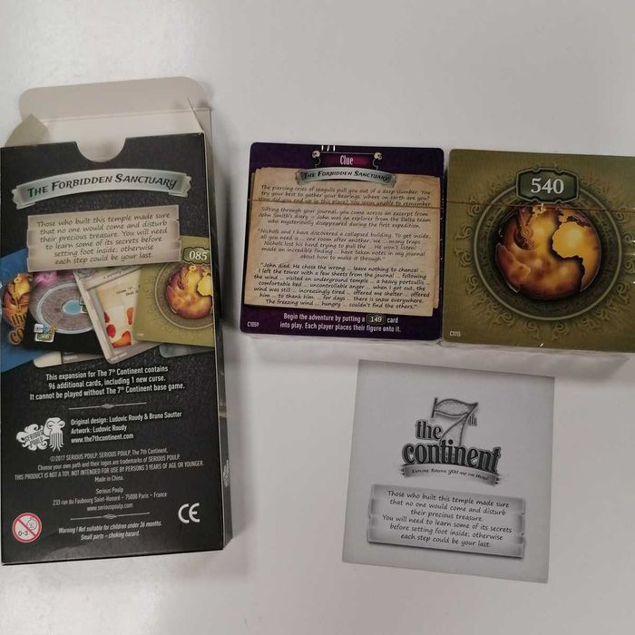 The 7th Continent: The Forbidden Sanctuary - expansão p jogo tabuleiro