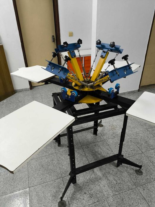 Máquina/Carrossel de serigrafia manual 4x4