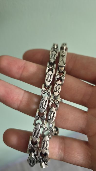 Srebrny łańcuszek Cartier