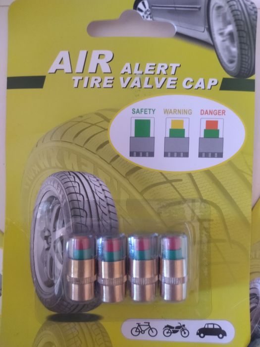 Колпачки индикаторы давления в шинах для любых автомобилей (набор 4 шт