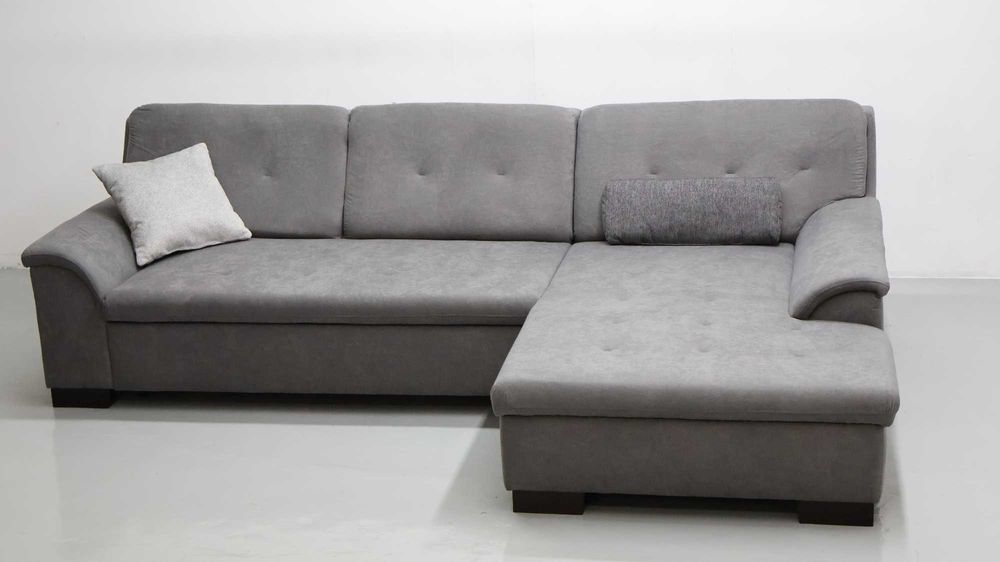 TFE Nowy narożnik funkcjA spania rogówka KANAPa SOFA SZARA tkanina