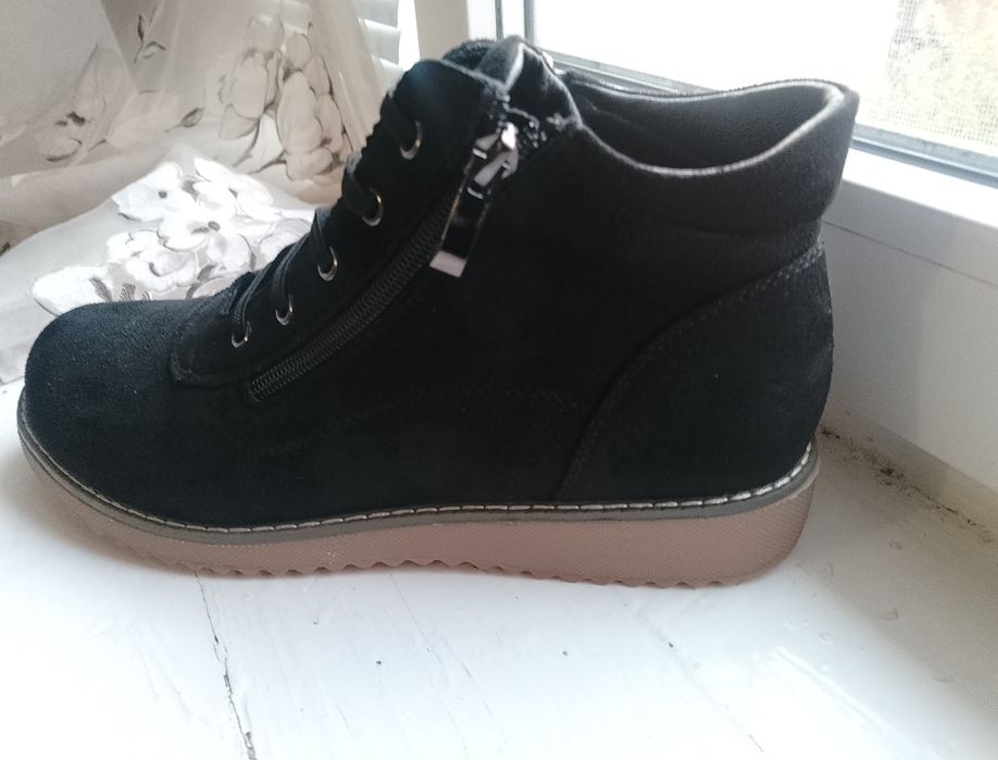 Замшові Осінні полусапожки