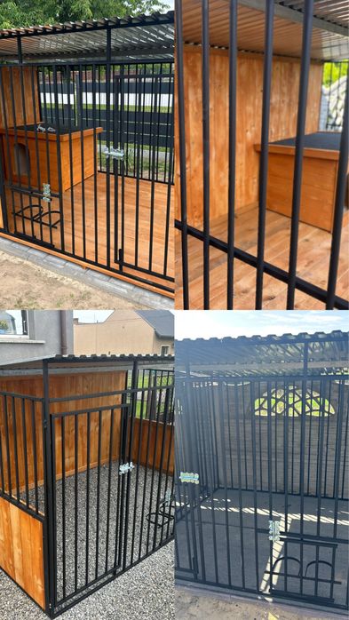 Kojec/klatka dla psa z montazem