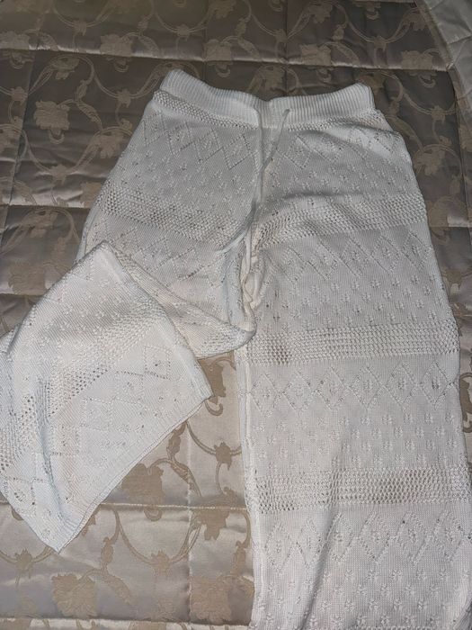 Брюки кружевные белые