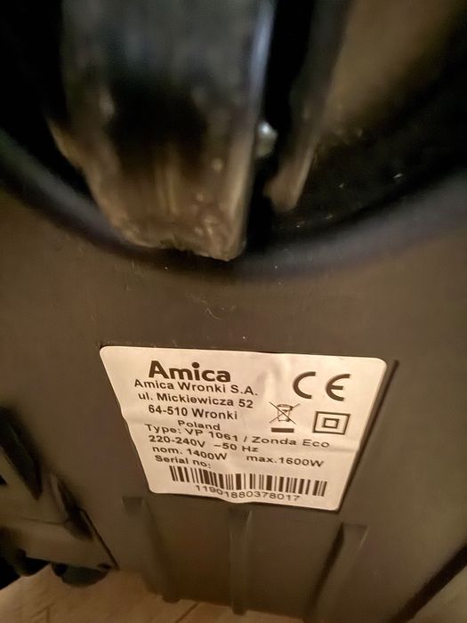 Odkurzacz AMICA zonda eco działający - na części