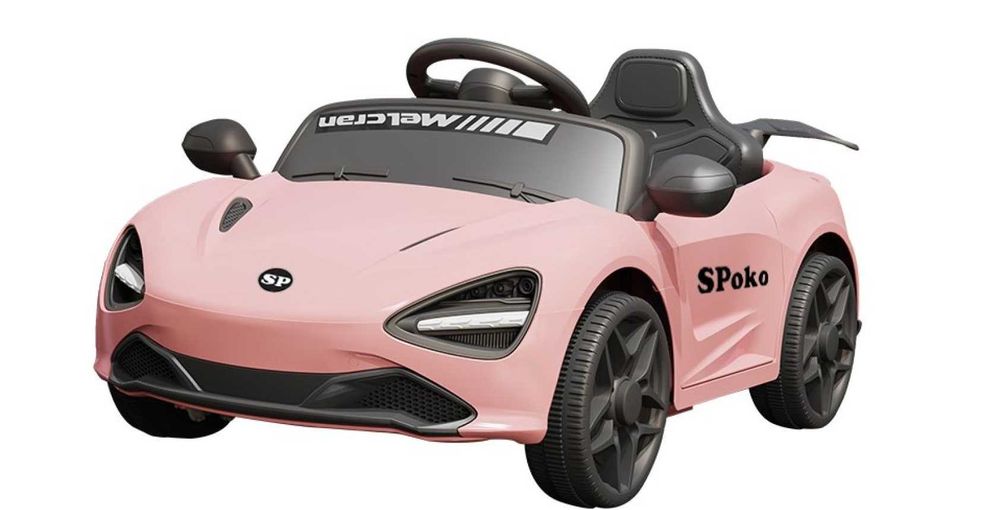 Дитячий електромобіль Spoko SP-720 рожевий з пультом, на акумуляторі