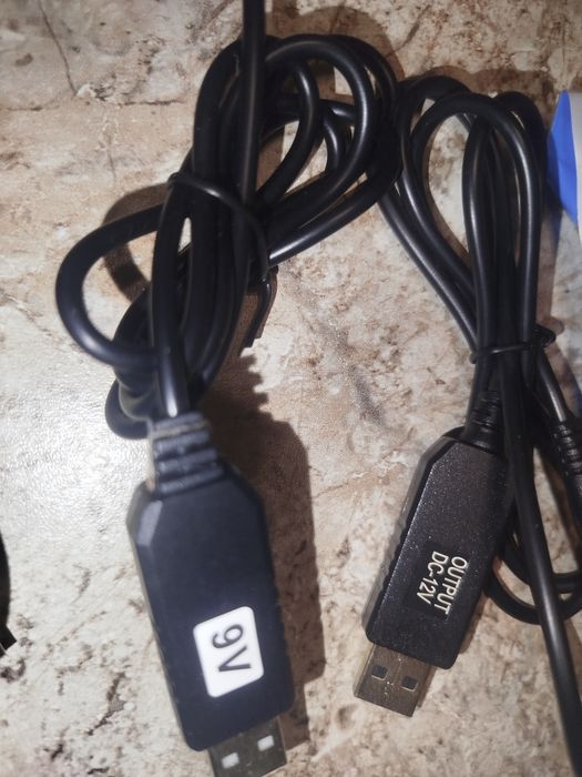 Кабель для роутера, 9V/12V. Зарядний кабель для роутера