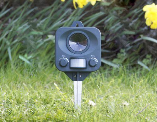 Ультразвуковий відлякувач тварин з датчиком руху — набір 2 шт