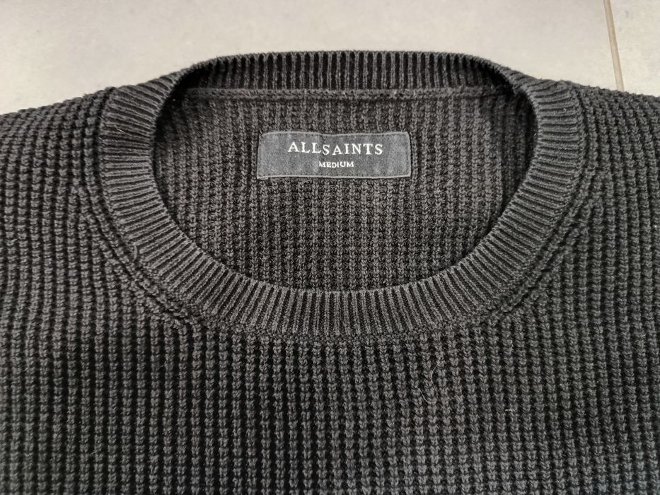 Sweter męski Allsaints Trias Crew roz. M bluza bawełna 100%