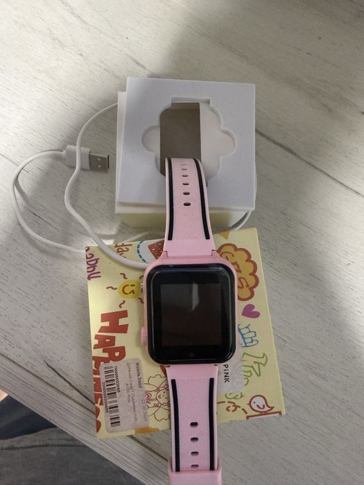 Детские смарт-часы с GPS и камерой Kids Smart Watch A130 Pink