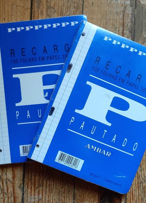 Blocos de folhas pautadas A5