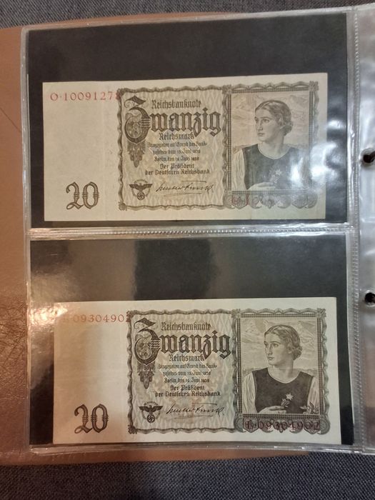 Nota 20 Reichsmark – Alemanha nazi (1939)