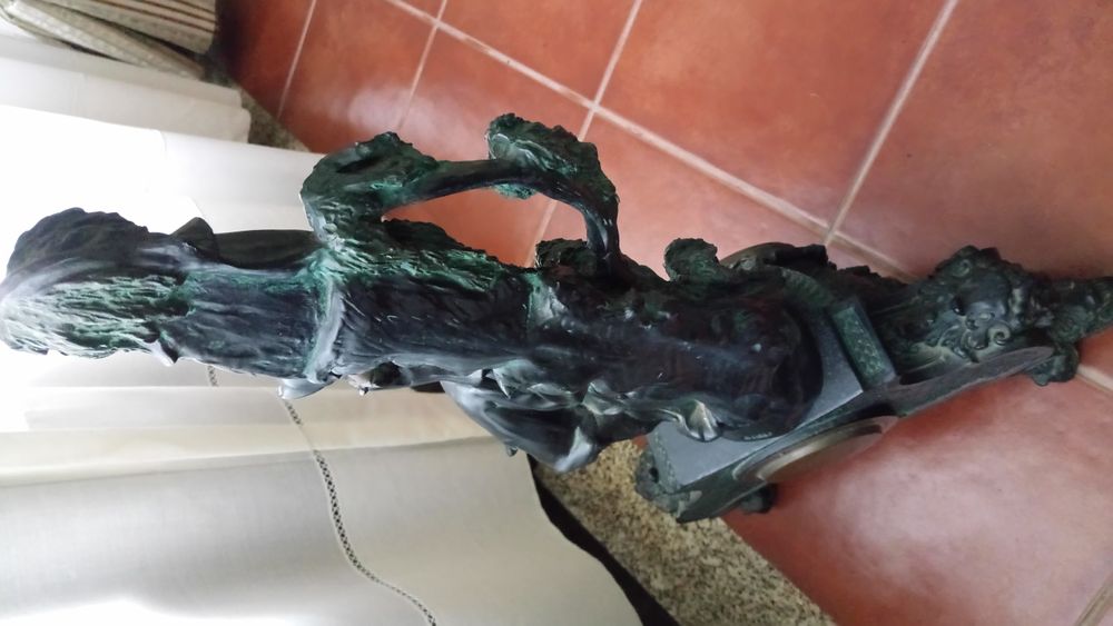 Relógio mesa antigo 70 cm