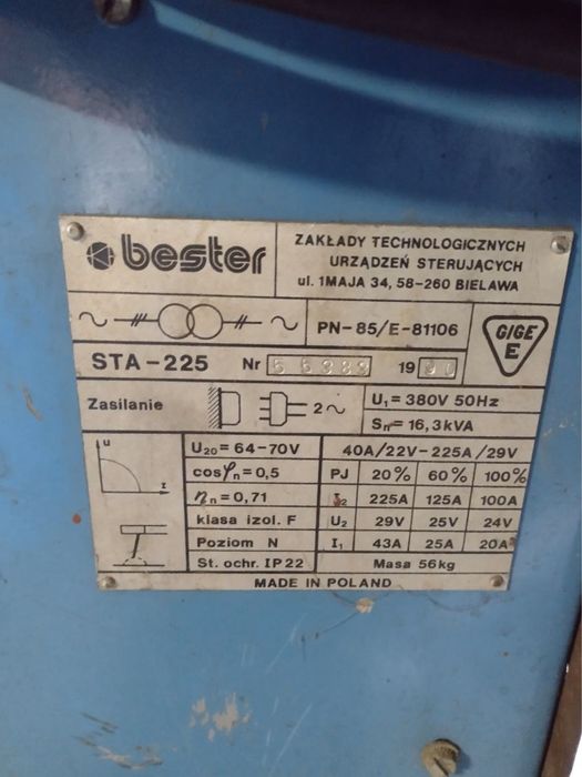 Spawarka Bester STA 225