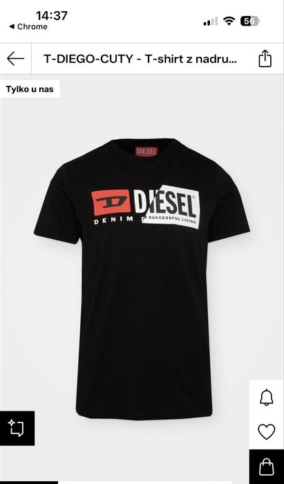 Koszulka DIESEL t-diego-cuty r.M