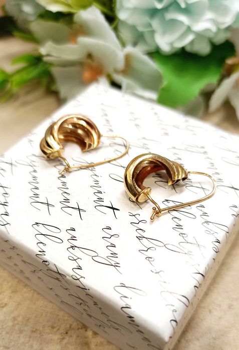 Złote kolczyki p.585/2,21g