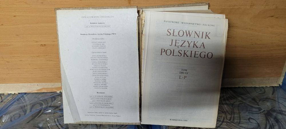 Słownik języka polskiego II L-P 1988 rok