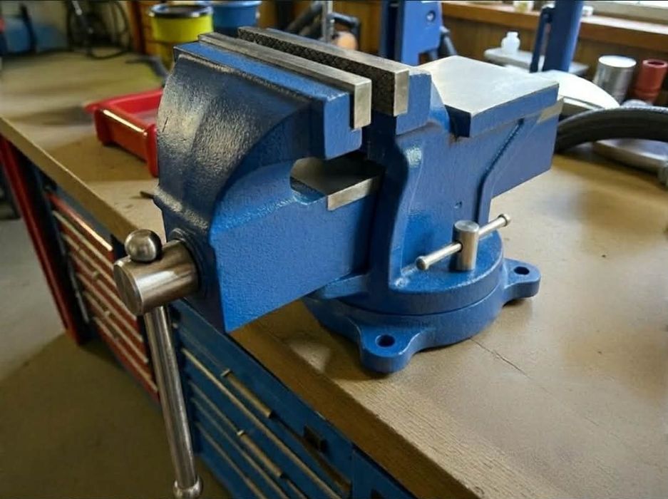 SOLIDNE Imadło Ślusarskie 125mm z Kowadłem Obrotowe Niezawodne NOWE