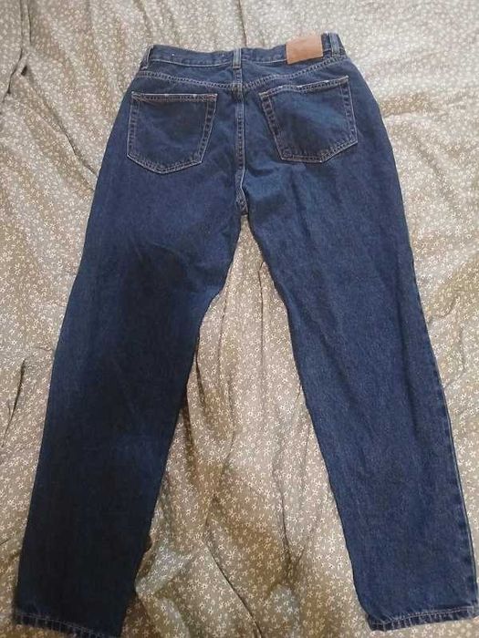 Jeansy granat mom fit Pull&Bear