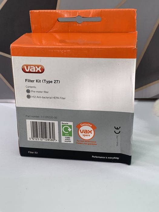 Комплект вертикального фільтра VAX Mach Air HEPA (тип 27)