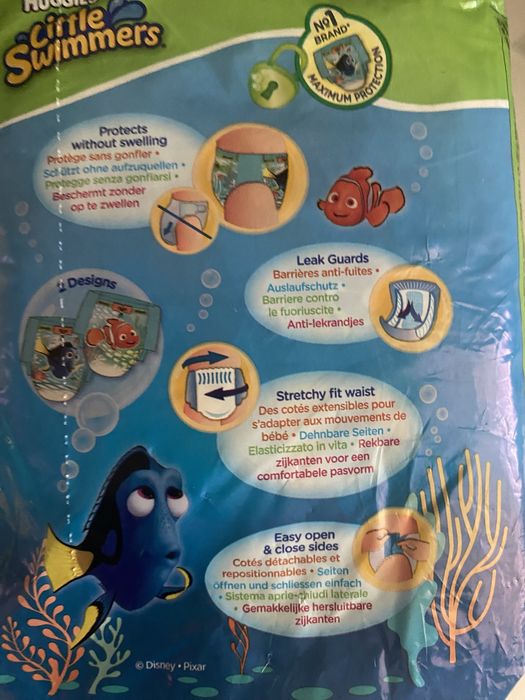 Dodot Splashers Fraldas natação praia piscina 9-15 kg tam 4-5