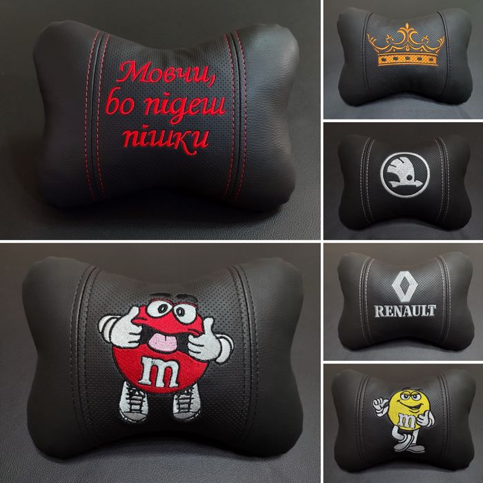 Подушка под шею на подголовник автоподушка сидушки, сидения, дивана