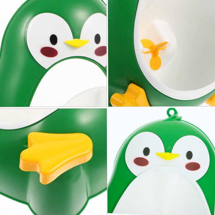 PISUAR Nocnik Dla Dzieci Chłopca Na Ścianę PINGWINEK TOALETA