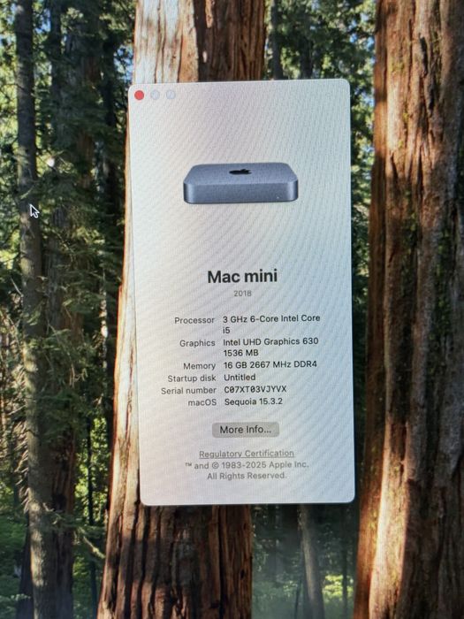 Mac mini 2018 i5 6-Core | 16GB RAM | SSD 256GB