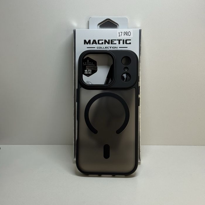 Чехол айфон 17 про матовый. Чохол iphone 17 pro з магсейф чорный