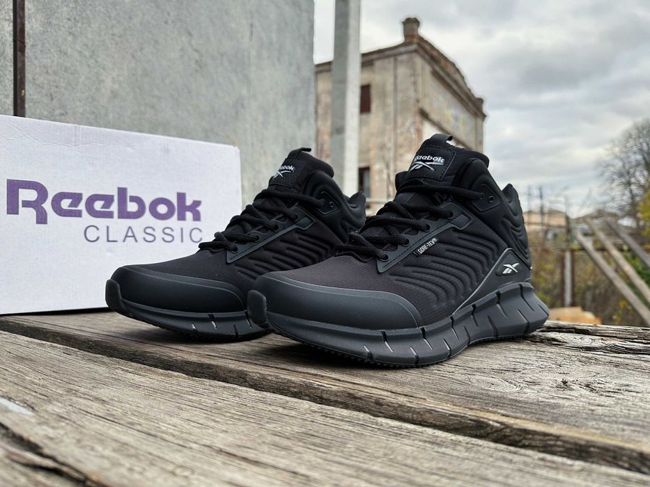 Мужские зимние кроссовки на меху Reebok Zig Kinetica gore-tex 3 цвета