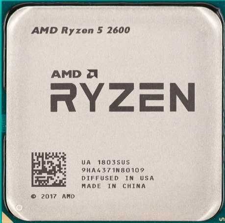 AMD Ryzen 5 2600 Six-Core Processor, 3400 Mhz