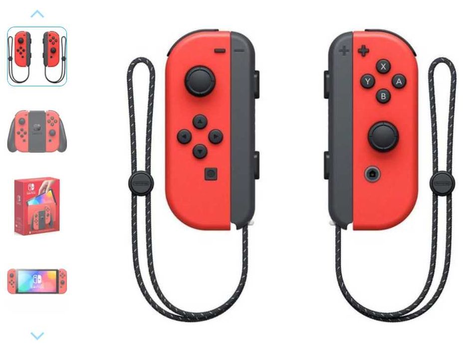 Nintendo Switch V2 Super Mario Oled 64GB - Limited Edition  + 4 игры