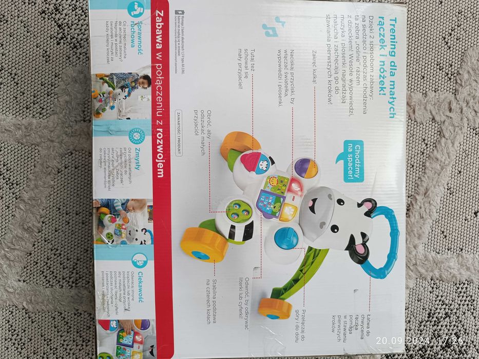 Chodzik zebra fisher-Price