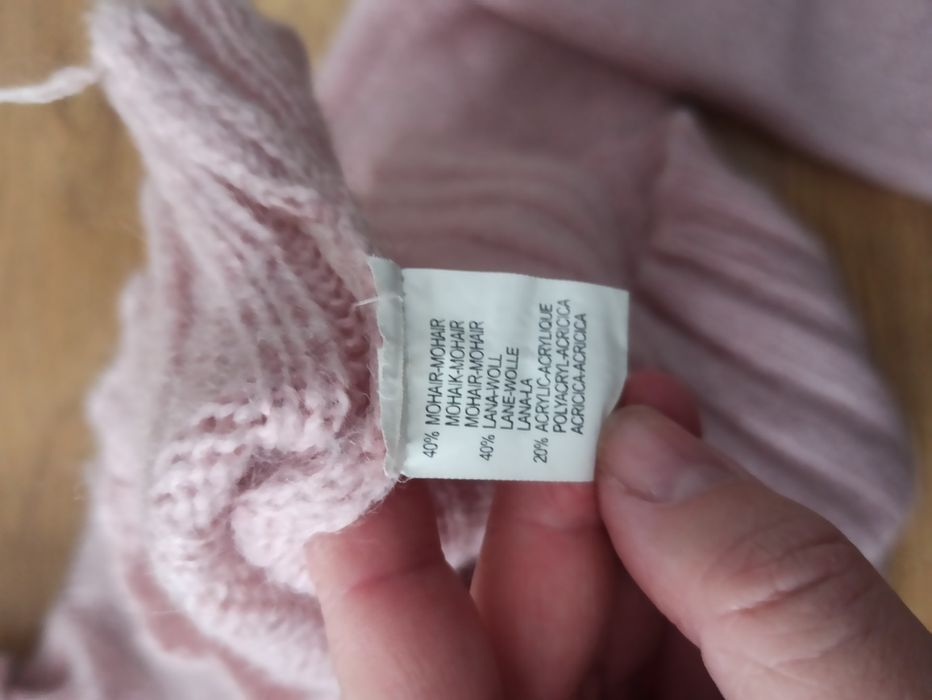 Sweter Just Woman mohair i owcza wełna r. M